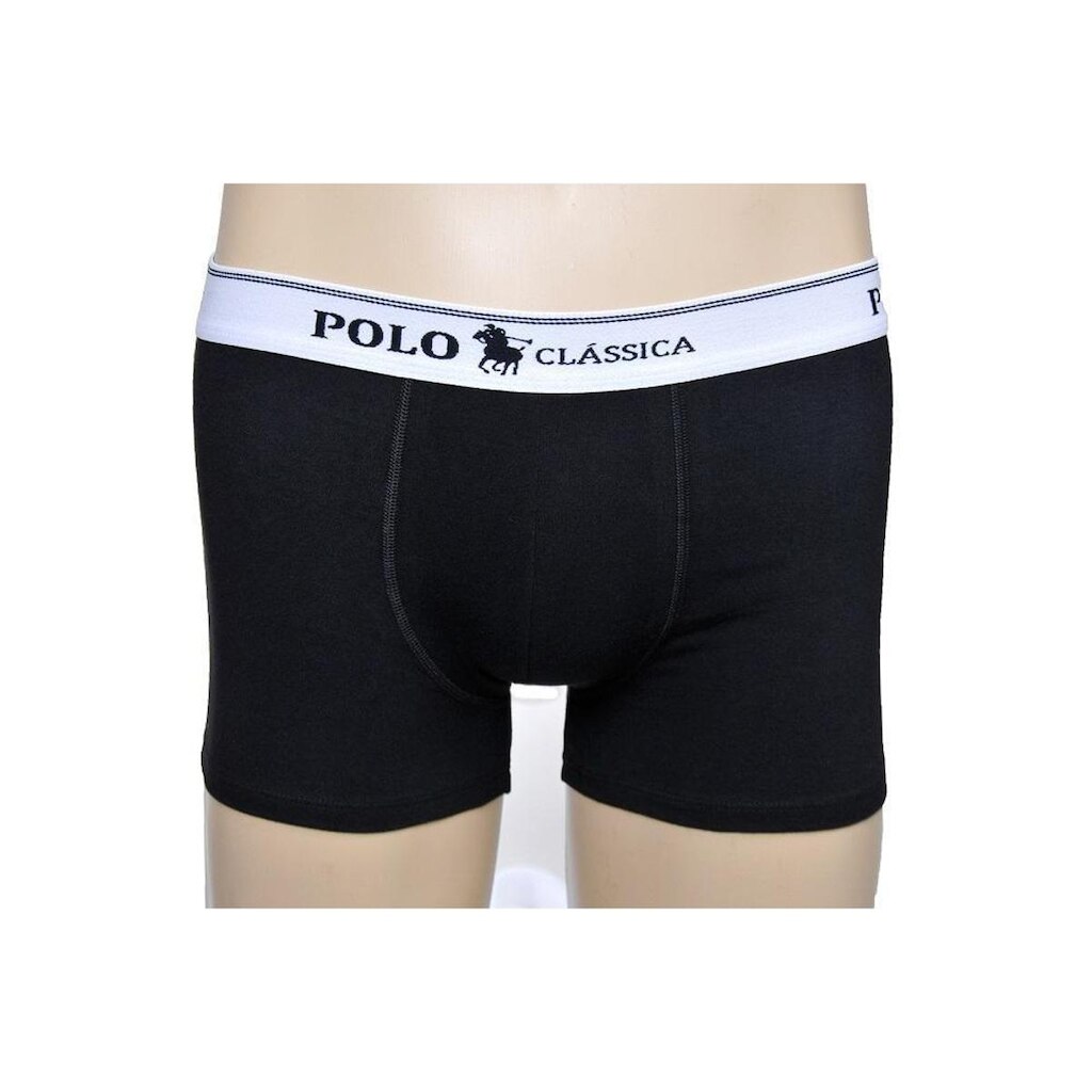 Cueca Boxer Algodão Longa Lisa BY Polo Classica