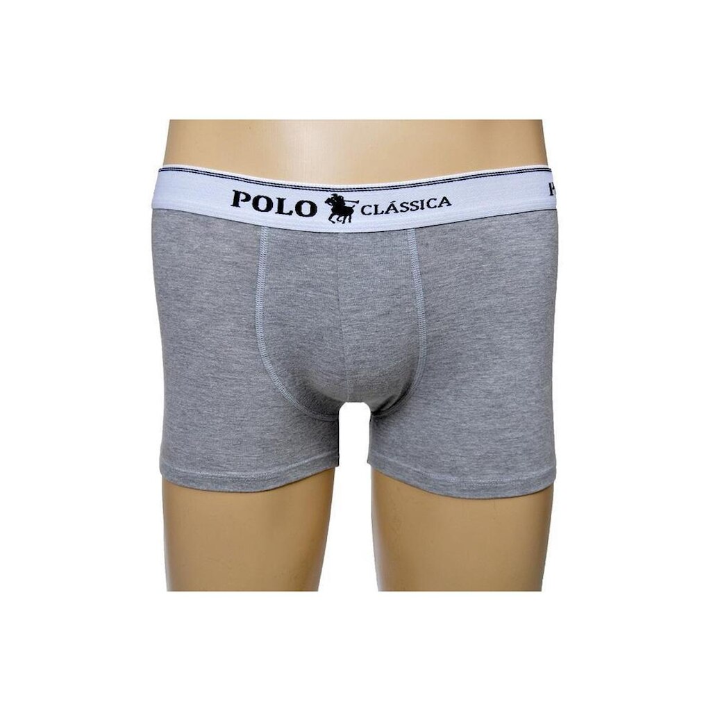 Cueca Boxer Algodão Longa Lisa BY Polo Classica