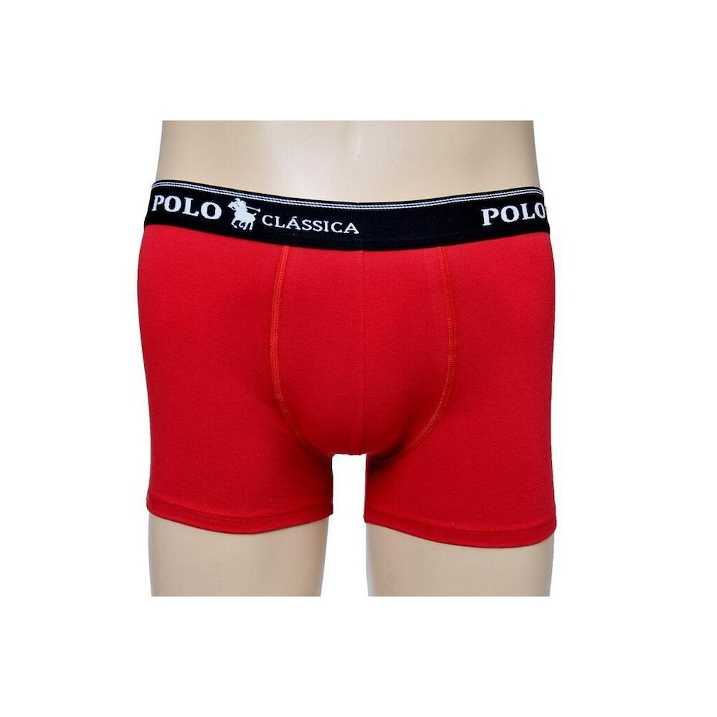 Cueca Boxer Algodão Longa Lisa BY Polo Classica