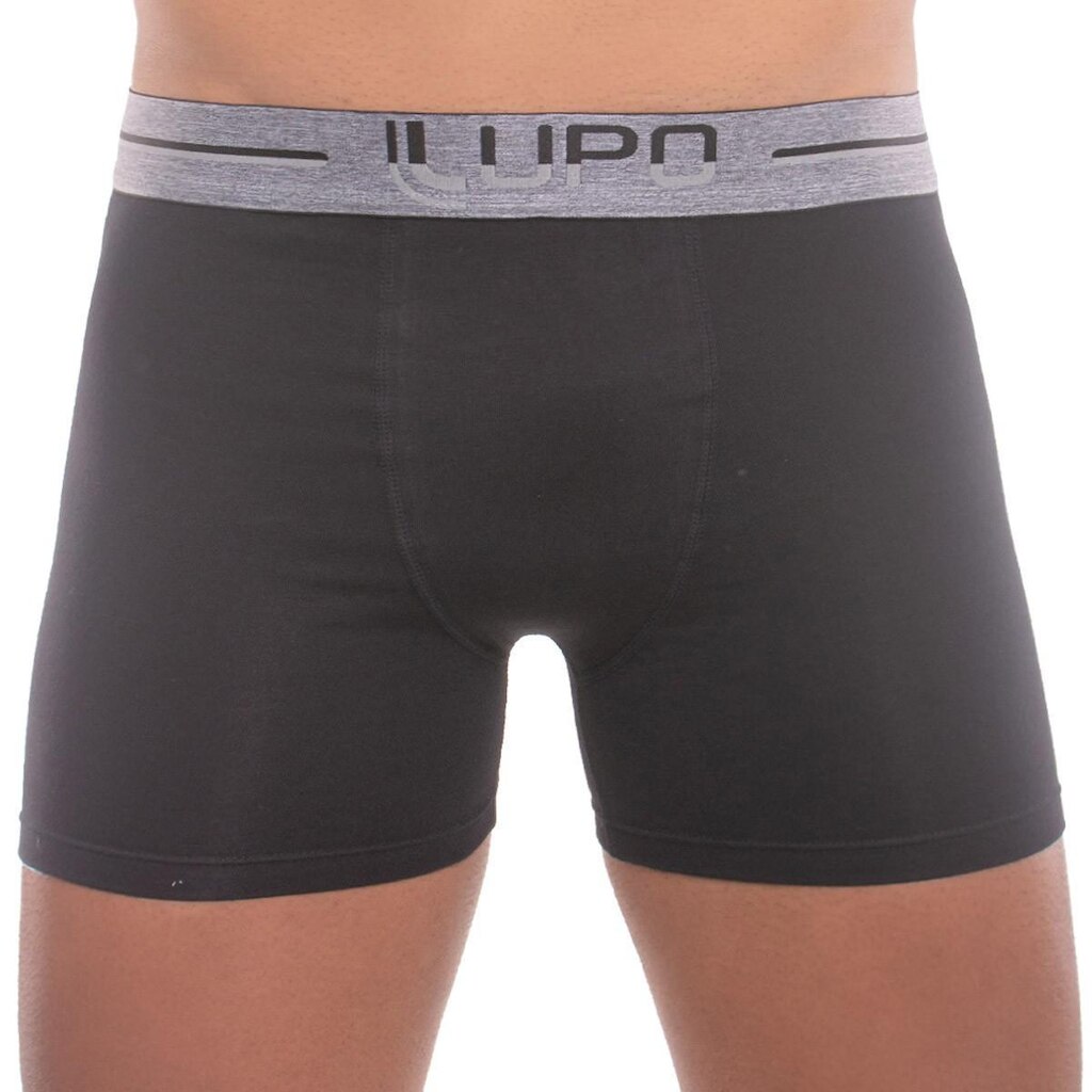 Cueca boxer algodão masculina adulto Lupo