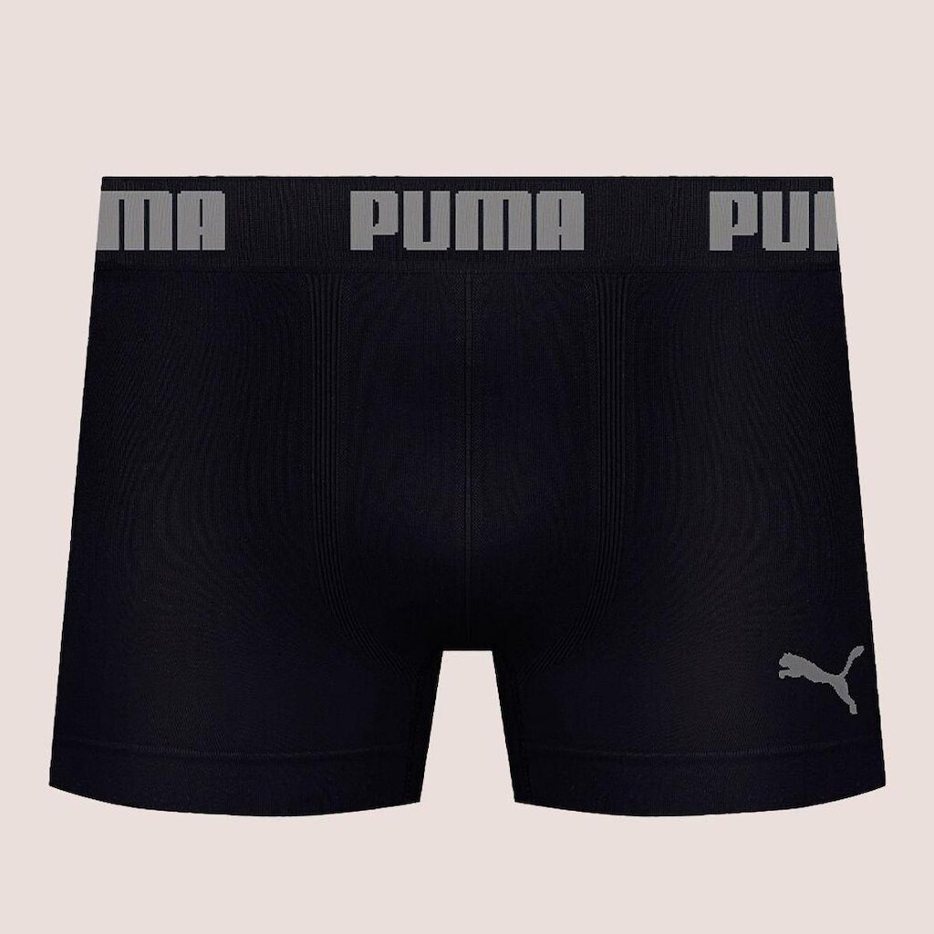Cueca Boxer Box Sem Costura Masculina Adulta Microfibra Puma