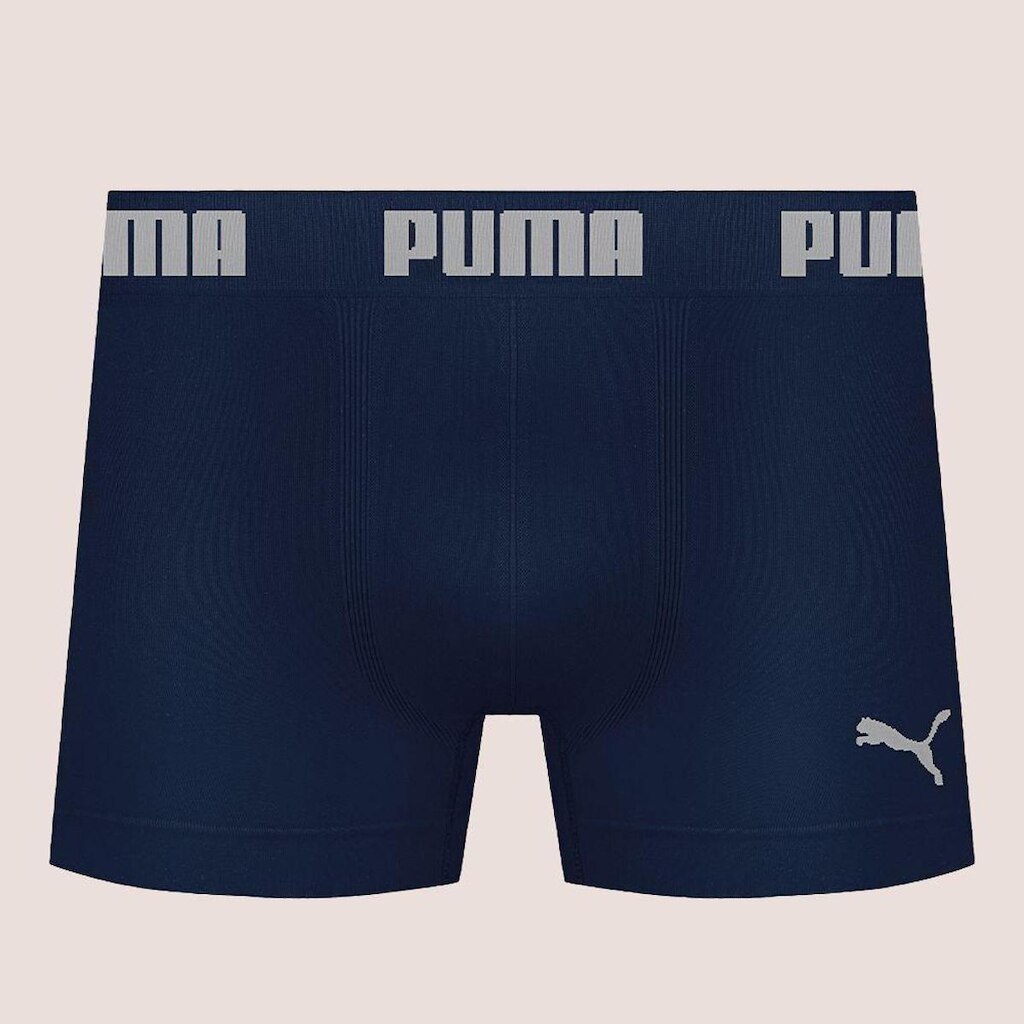 Cueca Boxer Box Sem Costura Masculina Adulta Microfibra Puma