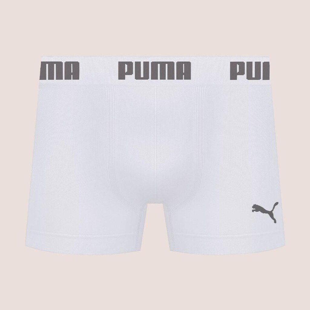 Cueca Boxer Box Sem Costura Masculina Adulta Microfibra Puma