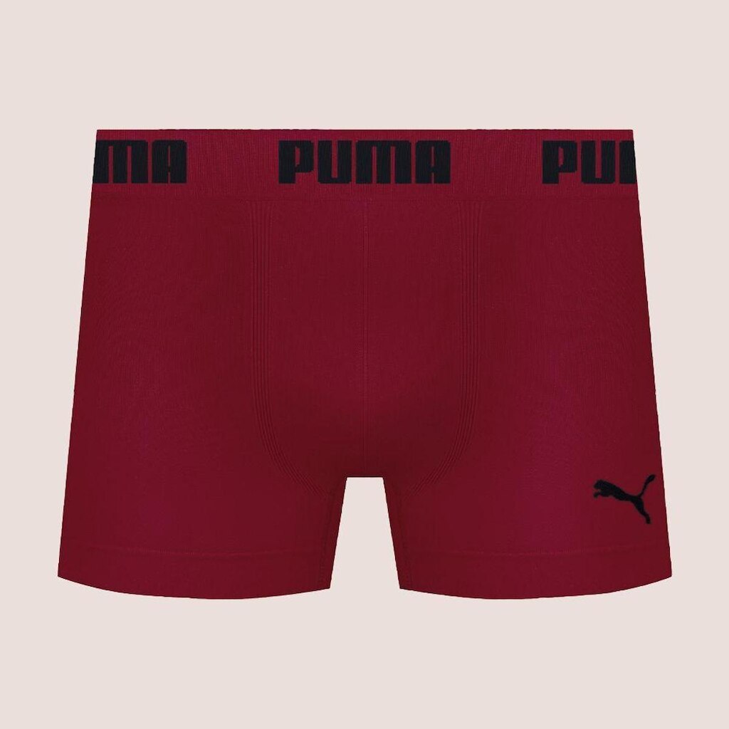 Cueca Boxer Box Sem Costura Masculina Adulta Microfibra Puma