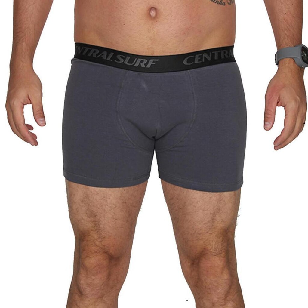 Cueca Boxer Central Surf - Chumbo Central Surf