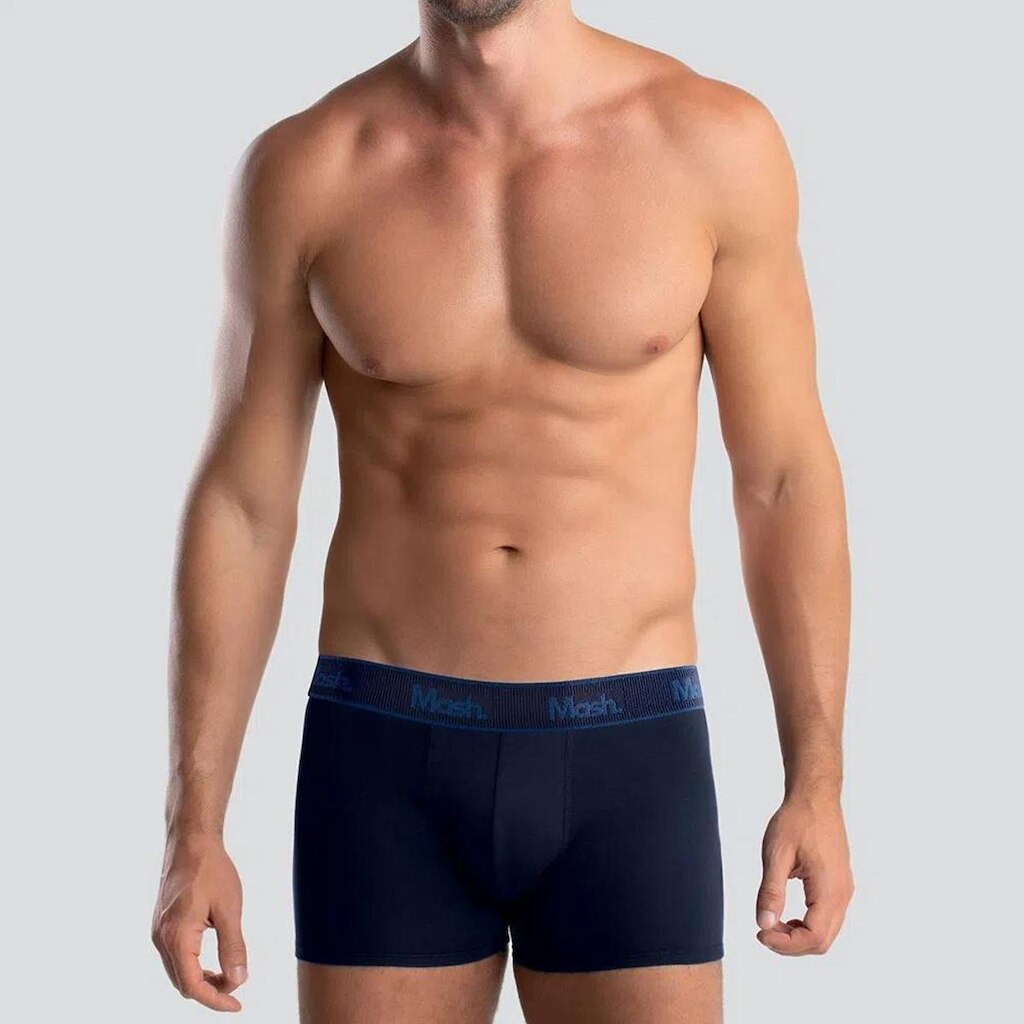 Cueca Boxer Cotton Mash Masculina Cós Elástico