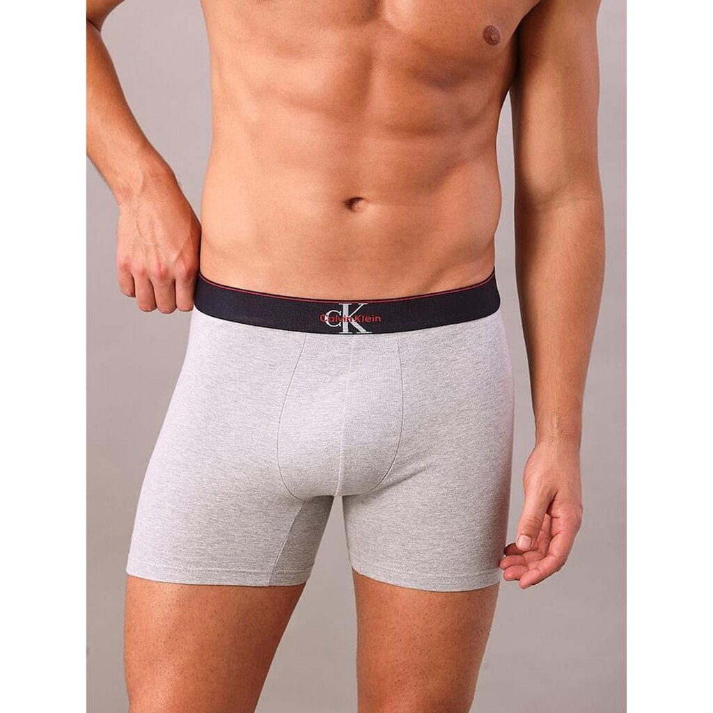 Cueca Boxer Cotton Monogram Calvin Klein Underwear Mescla