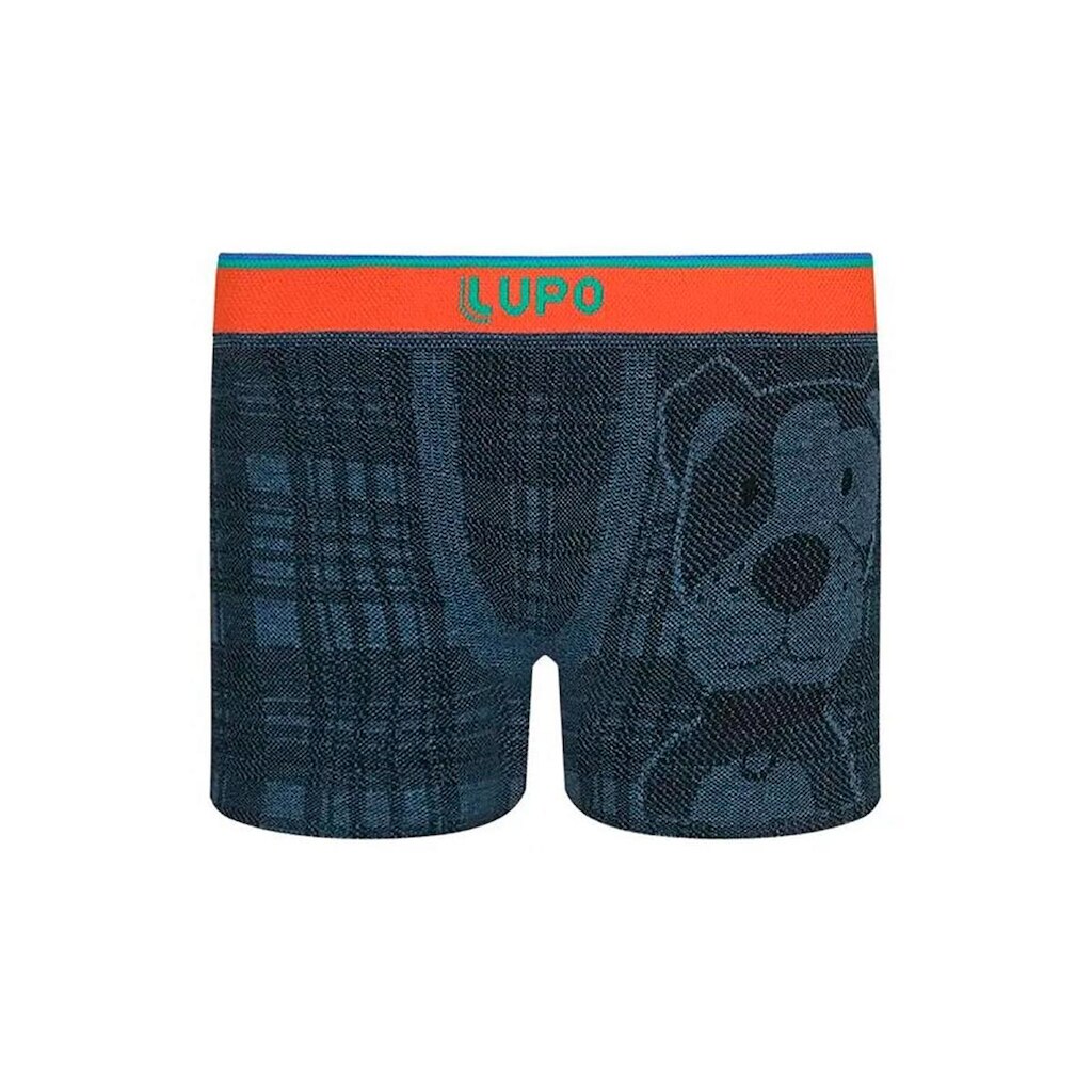 Cueca Boxer Infantil Lupo 00137-030 Sem Costura Estampada Microfibra T. PP/M