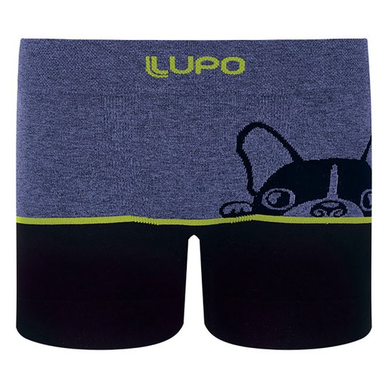 Cueca Boxer Infantil Lupo Kids Sem Costura - Azul