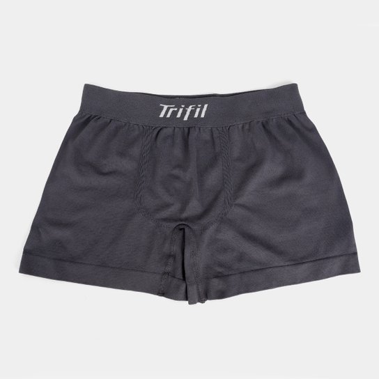 Cueca Boxer Infantil Trifil Lisa - Chumbo Menor preço em Cueca Boxer Infantil Trifil Lisa - Chumbo