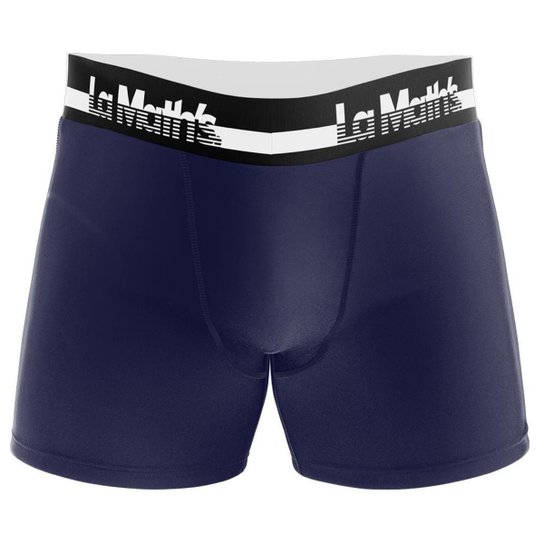 Cueca Boxer La Maths Lisa Microfibra Masculina - Marinho Menor preço em Cueca Boxer La Maths Lisa Microfibra Masculina - Marinho