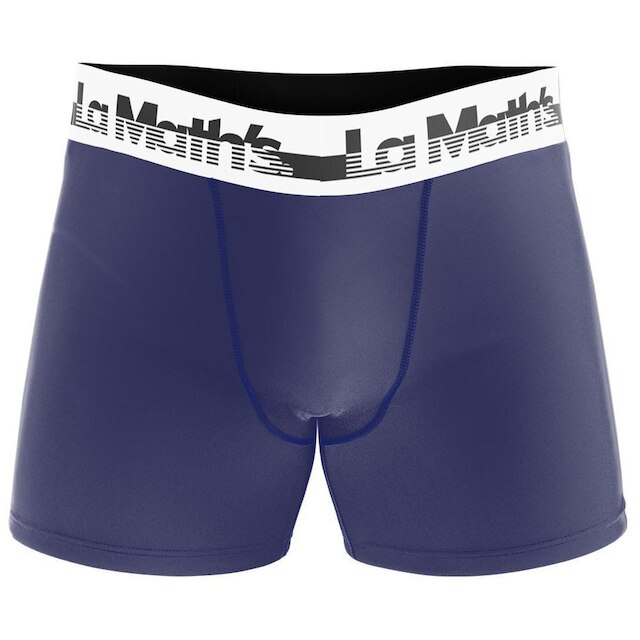 Cueca Boxer La Maths Microfibra Lisa Masculina - Azul é ruim? Cueca Boxer La Maths Microfibra Lisa Masculina - Azul é boa?