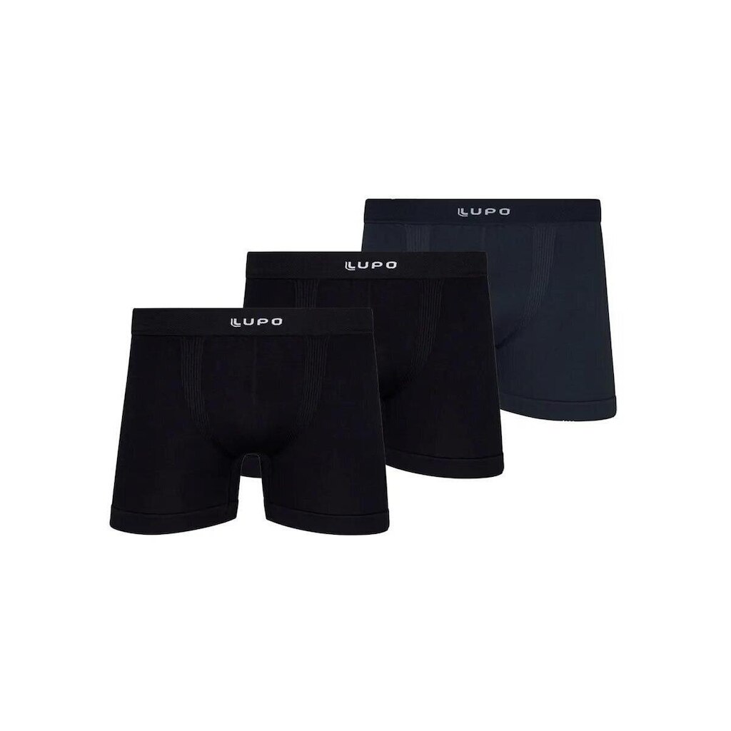 Cueca Boxer Lupo 661-001 Azul Marinho
