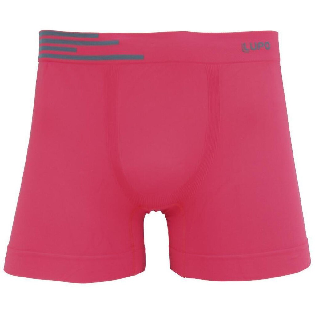Cueca Boxer Lupo Microfibra Sem Costura Vermelha