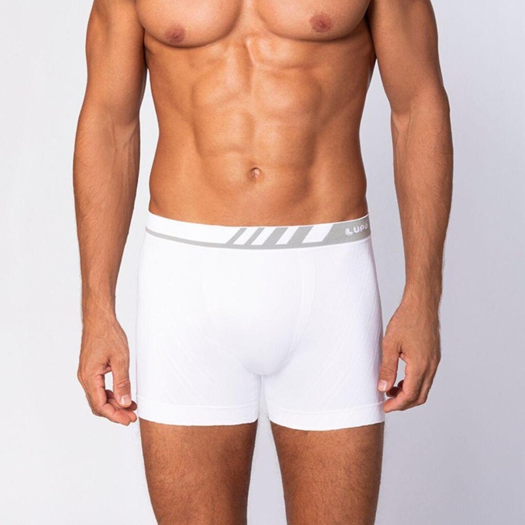 Cueca Boxer Masculina 100% Algodão com Elástico Recoberto do Tecido Lupo 672