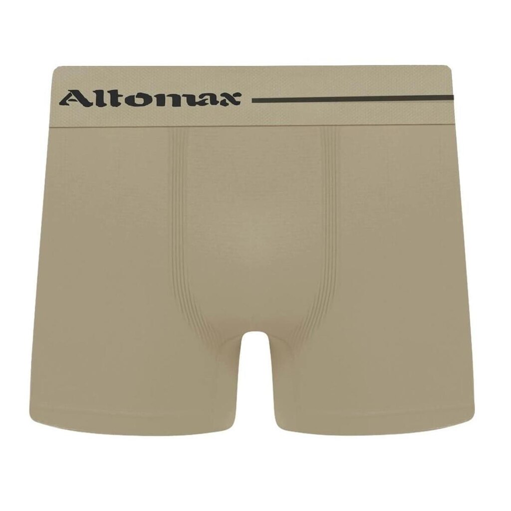 Cueca Boxer Masculina Básica Microfibra Bege