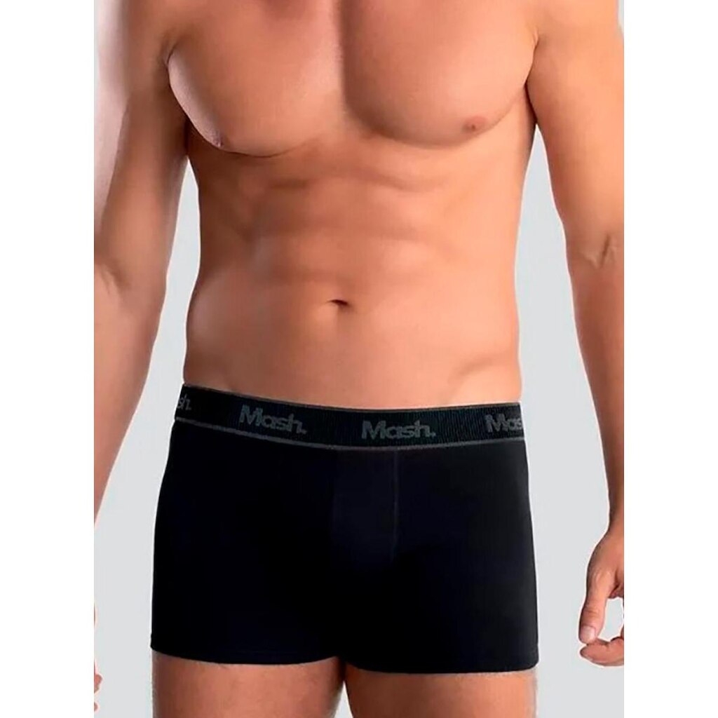 Cueca Boxer Mash 170.108 Masculina Elástico Canelado Cotton T. P/GG