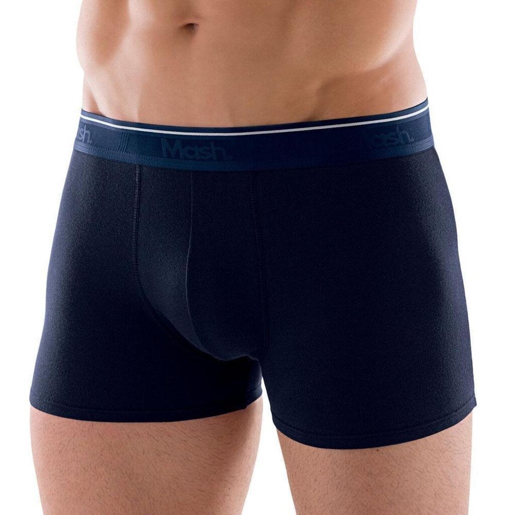 Cueca Boxer Mash Masculina Cotton Piquet Elástico Algodão