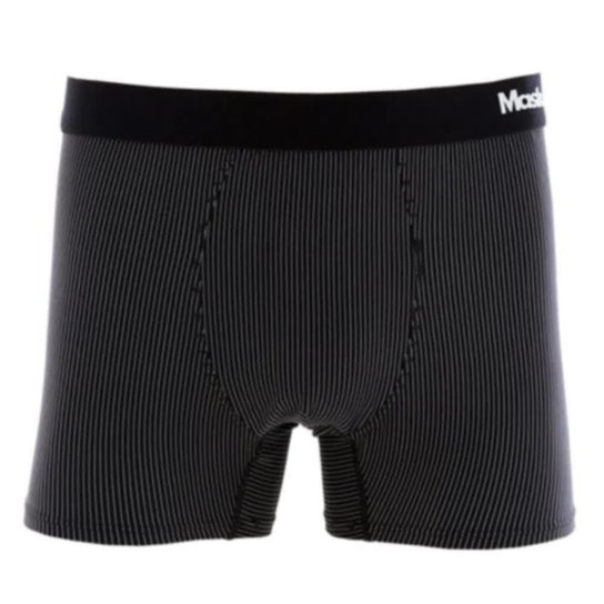 Cueca Boxer Mash Microfibra Risca de Giz