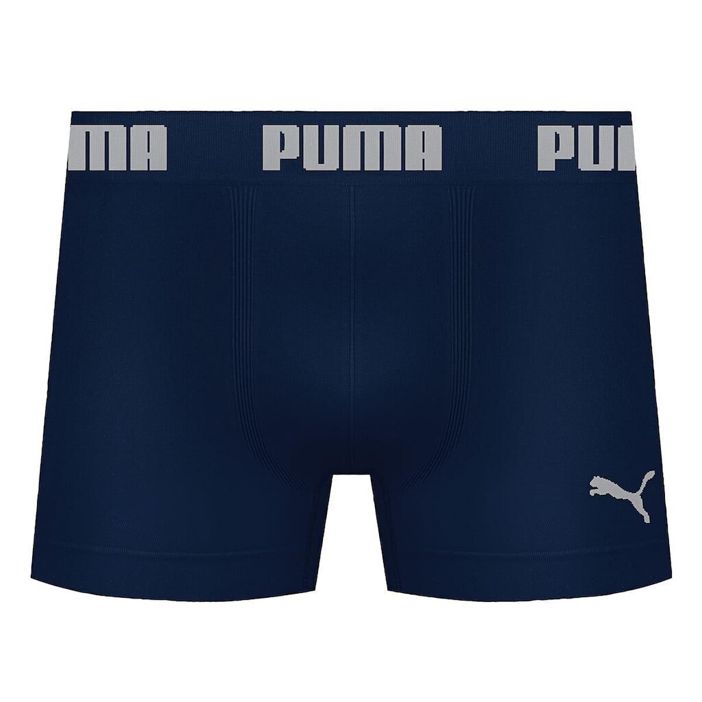 Cueca Boxer Puma Marinho Conforto Sem Costura Original