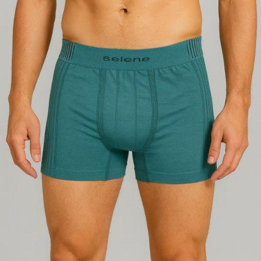 Cueca Boxer Selene Sem Costura Com Listras