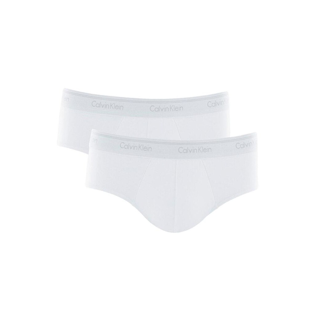 Cueca Calvin Klein Brief C11.01 BR00 Cotton Stretch Classic Branca Pack 2UN