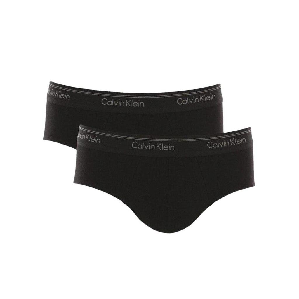 Cueca Calvin Klein Brief C11.01 PT00 Cotton Stretch Classic Preta Pack 2UN