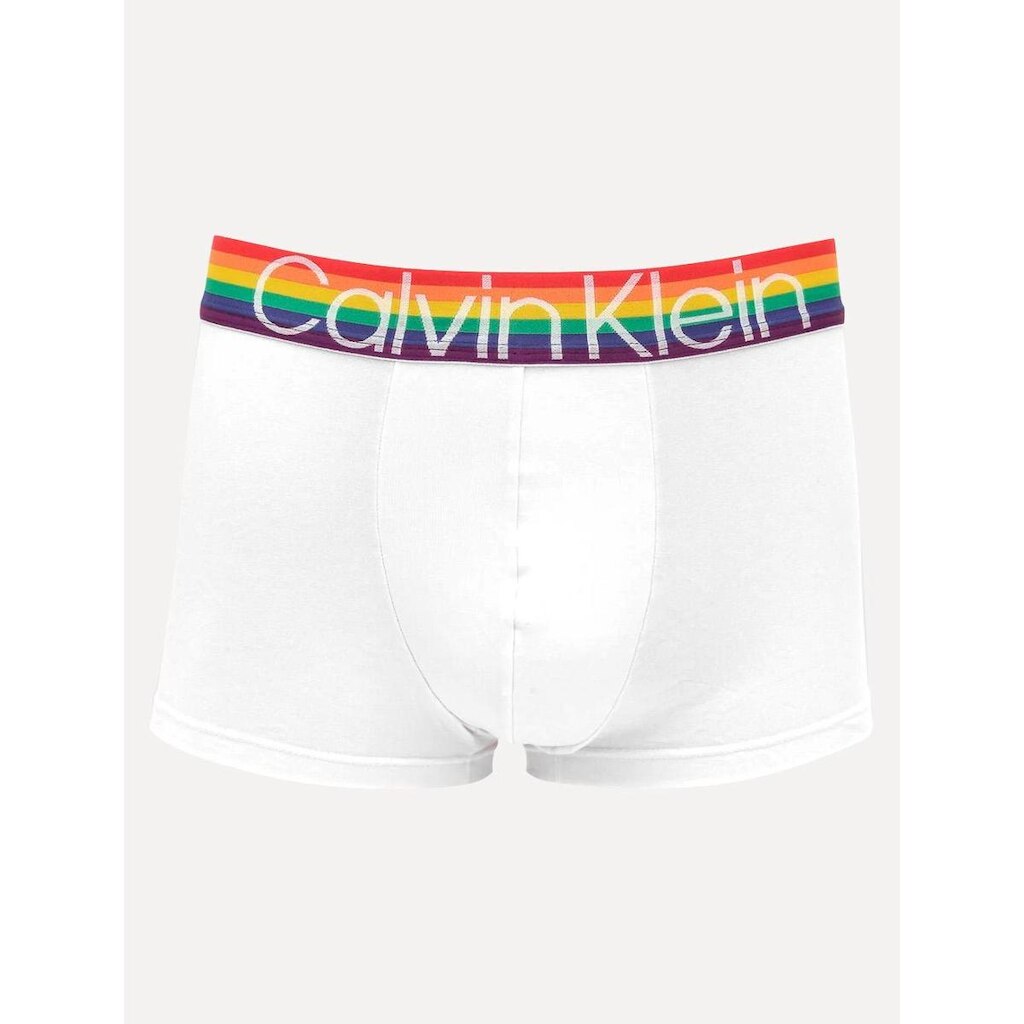 Cueca Calvin Klein Low Rise Trunk Cotton CK Cós Pride Branca