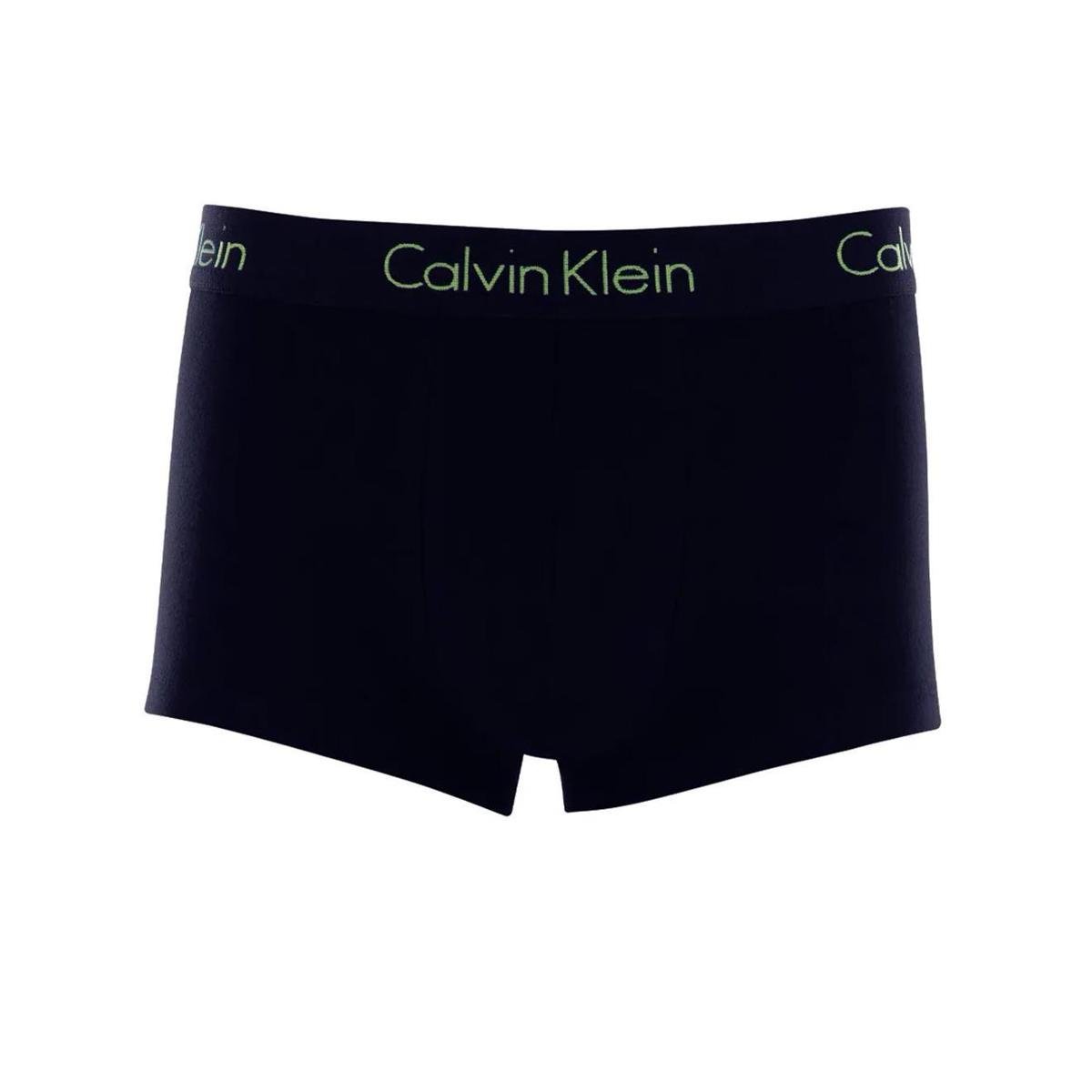 Cueca Calvin Klein Low Rise Trunk Green Azul Marinho 1UN Menor preço em Cueca Calvin Klein Low Rise Trunk Green Azul Marinho 1UN