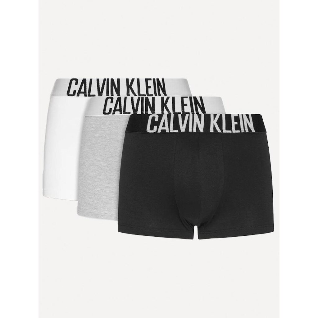 Cueca Calvin Klein Trunk Branca/Preta Mescla Pack 3UN