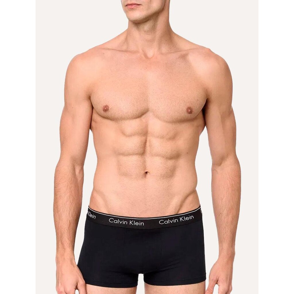 Cueca Calvin Klein Trunk Modern Cotton Seamless Eco Preta