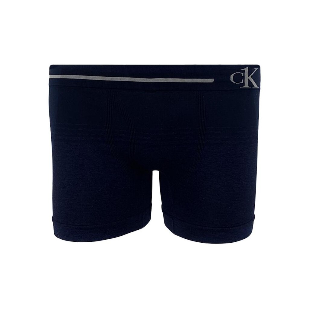 Cueca Calvin Klein Trunk Seamless Mescla Duo Azul Marinho