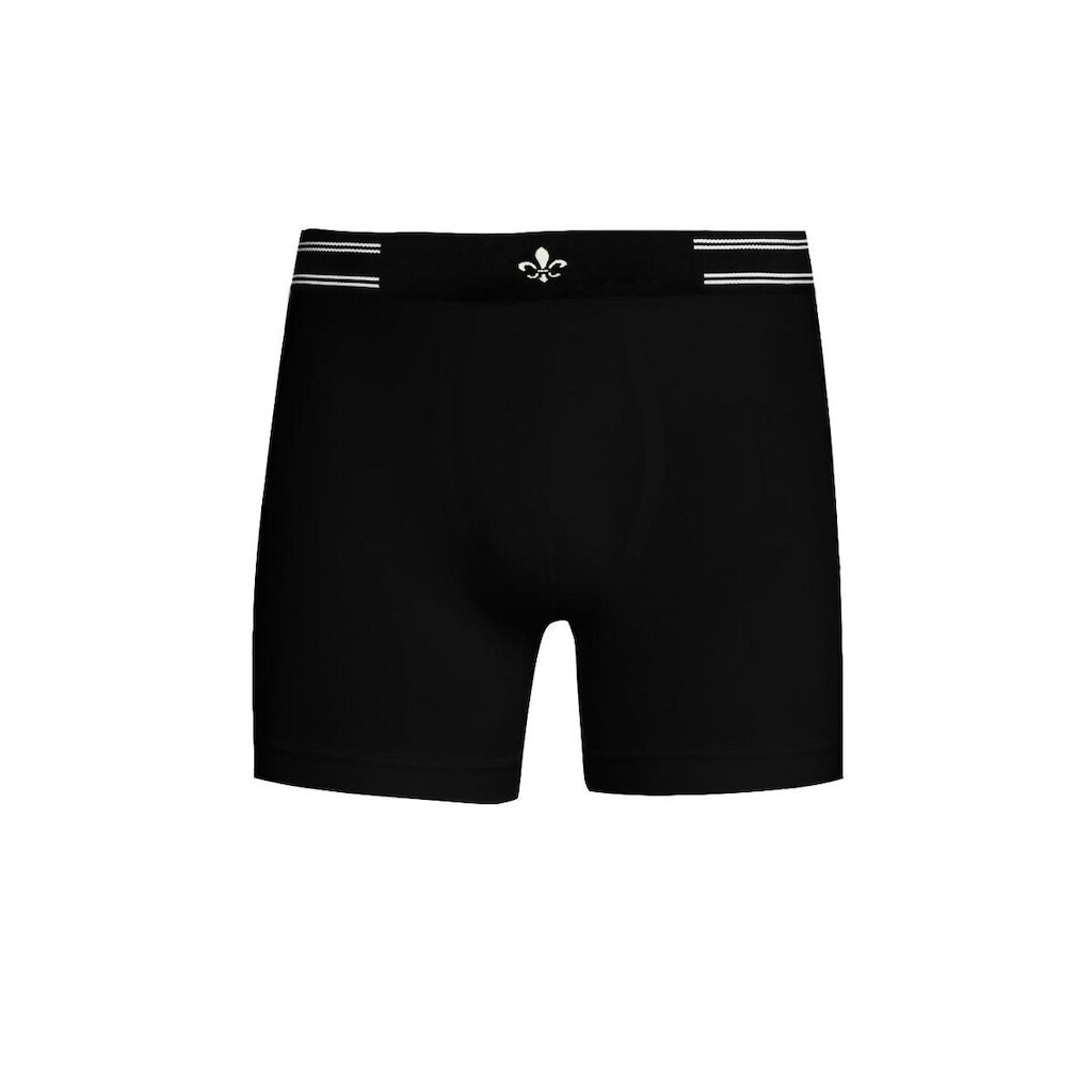 Cueca Dudalina Boxer Seamless Logo Stripes Preta 1UN