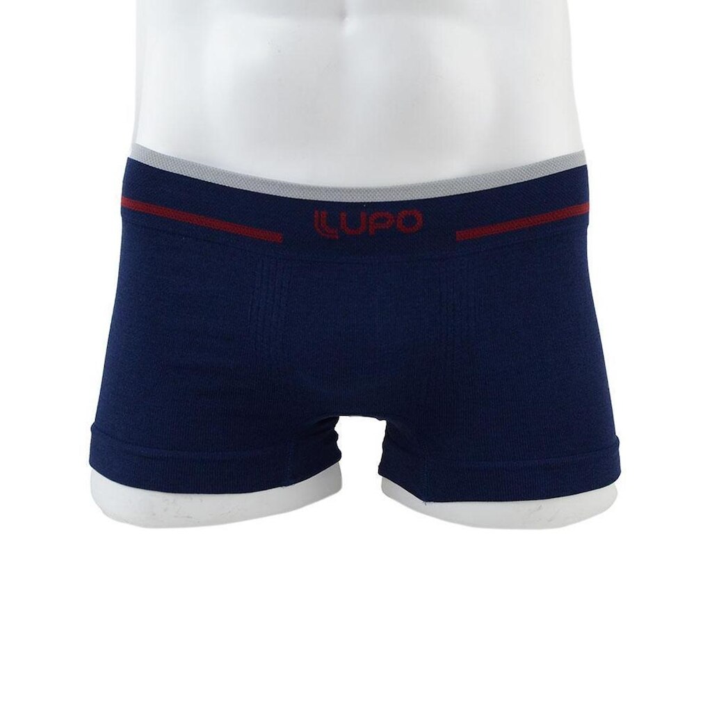 Cueca Infantil Masculina Lupo Boxer Lisa Azul - 00137010