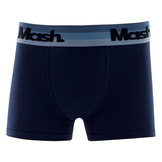 Cueca Infantil Mash Boxer Listras - Marinho Menor preço em Cueca Infantil Mash Boxer Listras - Marinho