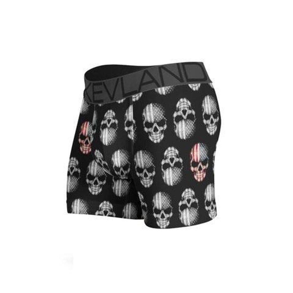 Cueca Kevland Boxer Usa Skulls