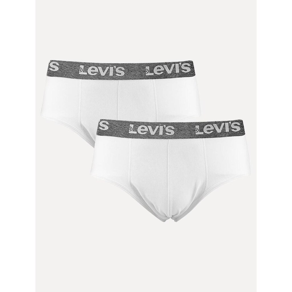 Cueca Levis Slip Brief Noise Branca Pack 2UN