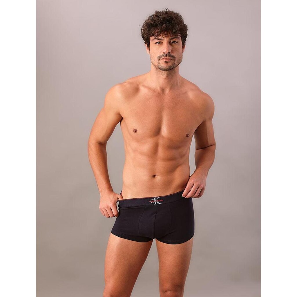 Cueca Low Rise Trunk Cotton Monogram Calvin Klein Underwear