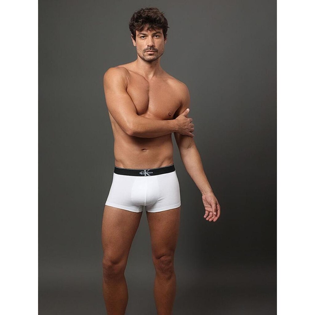 Cueca Low Rise Trunk Cotton Monogram Calvin Klein Underwear