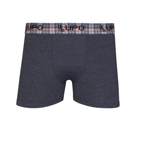 Menor preço em Cueca Lupo Boxer Algodão com Elastano - Chumbo