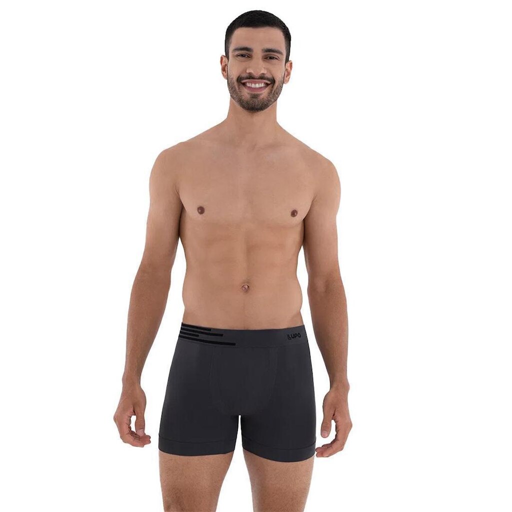 Cueca Lupo Boxer Microfibra Sem Costura Adulto Masculina