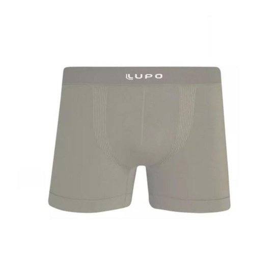 Cueca Lupo Boxer Microfibra sem Costura - Bege Menor preço em Cueca Lupo Boxer Microfibra sem Costura - Bege