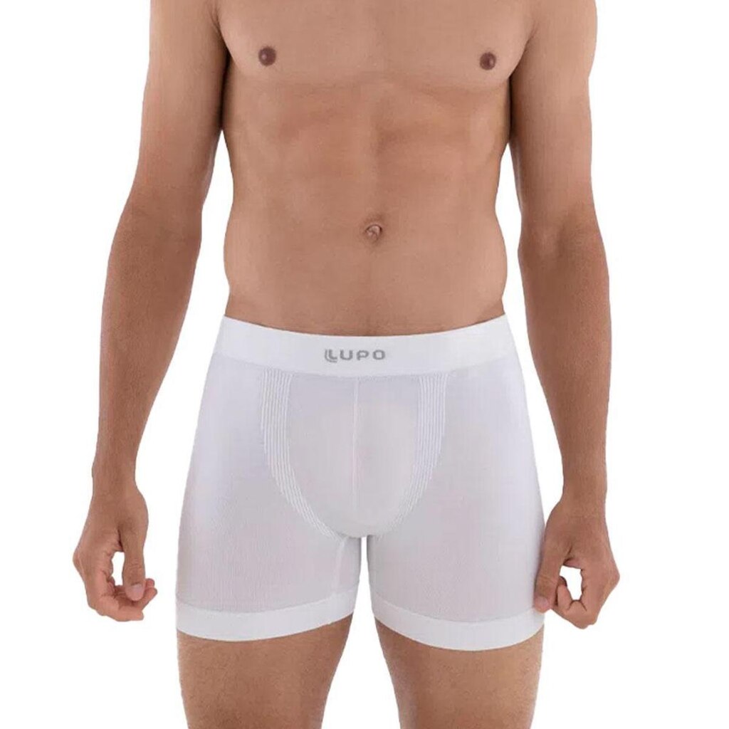 Cueca Lupo Boxer Micromodal Sem Costura Branca
