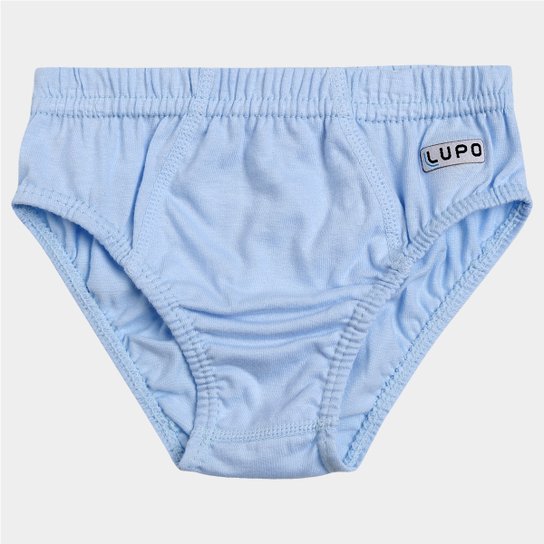 Cueca Lupo Slip Infantil - Azul Claro Menor preço em Cueca Lupo Slip Infantil - Azul Claro