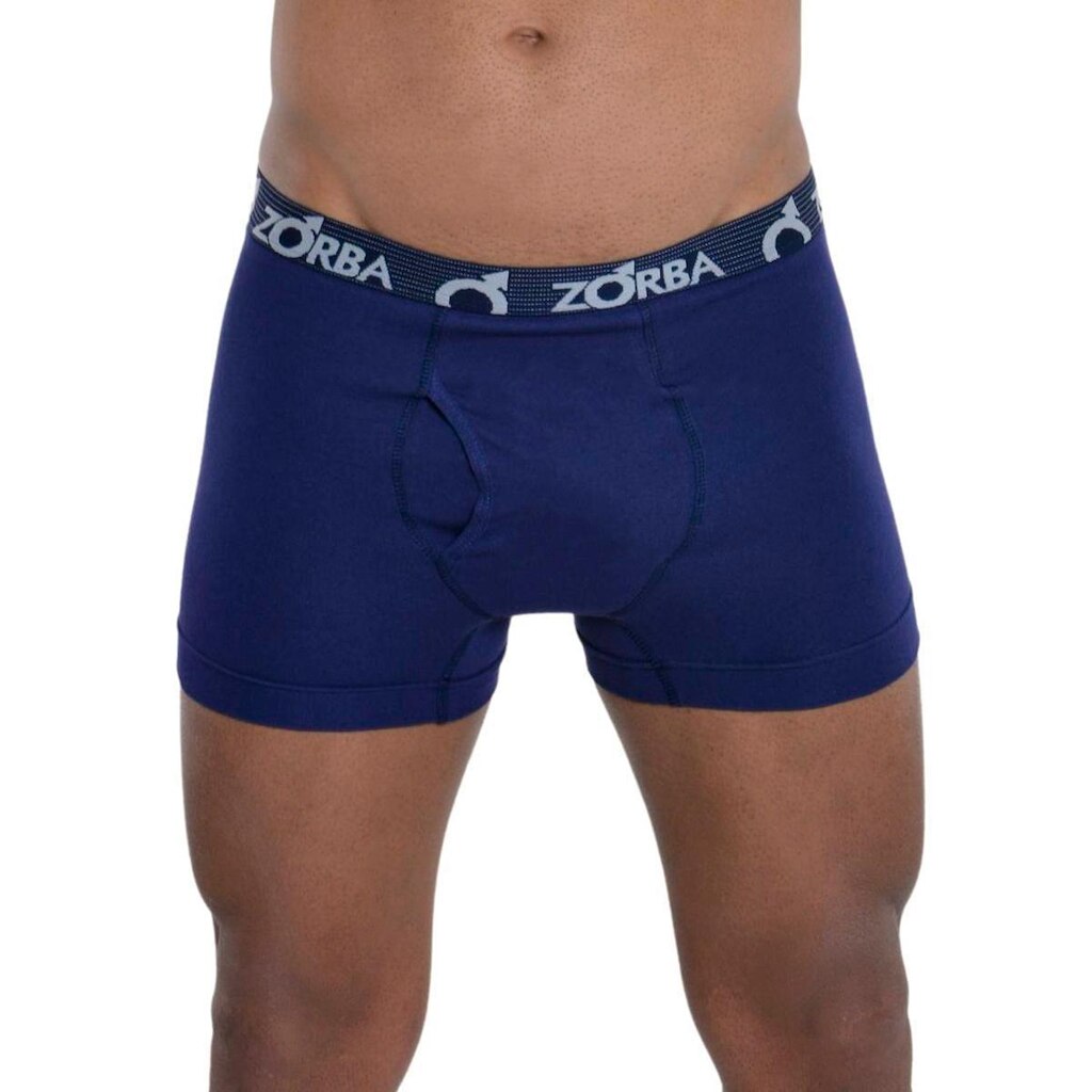 Cueca masculina em algodão modelo boxer com abertura Zorba