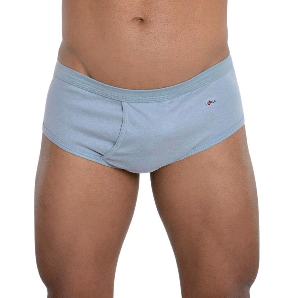 Cueca masculina em algodão modelo slip Linea com abertura Zorba