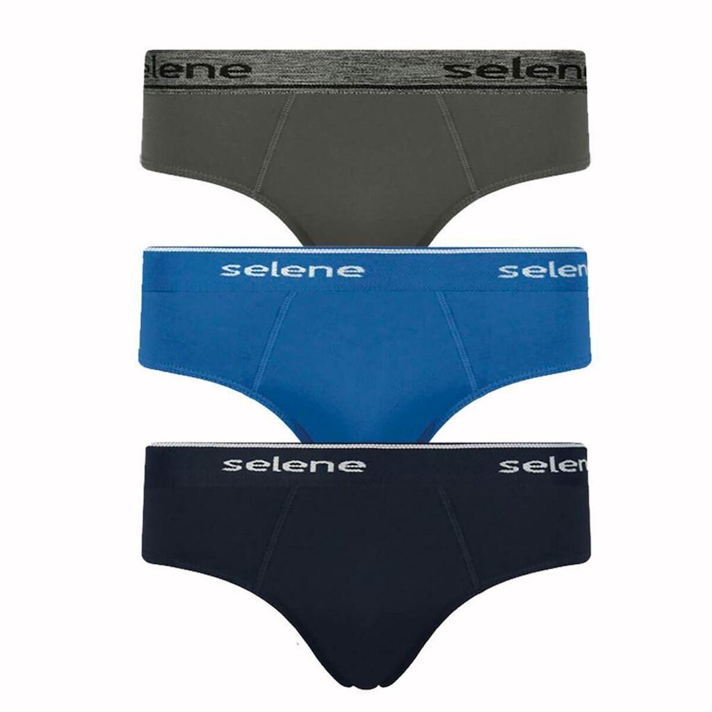 Cueca Masculina Kit 3 Peças Algodão Cós Aparente Branco