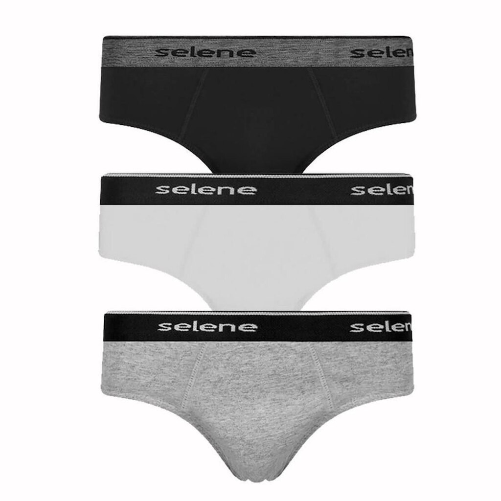 Cueca Masculina Kit 3 Peças Algodão Cós Aparente Branco