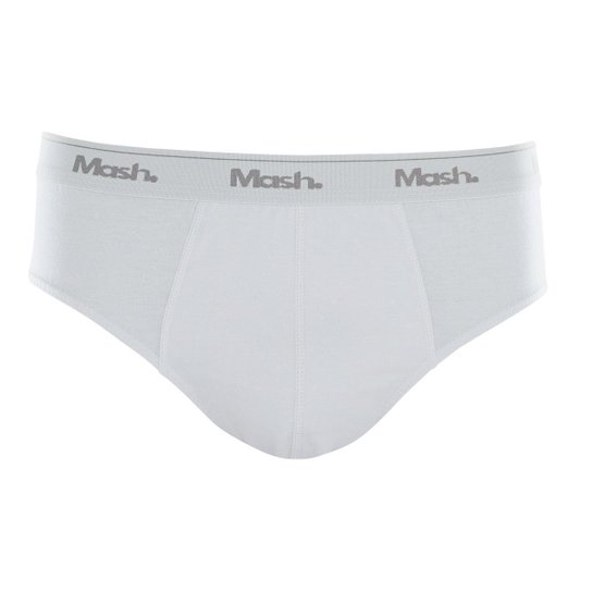Cueca Mash 73.58 Slip Confortável Malha 100% Algodão
