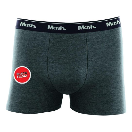 Cueca Mash Boxer Cotton ref. 170.38 - Cinza é ruim? Cueca Mash Boxer Cotton ref. 170.38 - Cinza é boa?